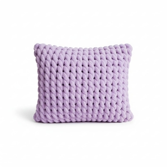 Puffy Bulut Dokulu Dekoratif Yastık Kılıfı - 45x45 cm - 2'li