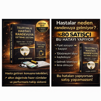Telefonda Hastayı Randevuya Getirme Sistemi – Tam Eğitim Seti
