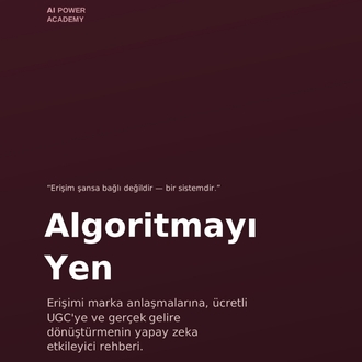 Algoritma ve Yapay Zeka Rehberi 