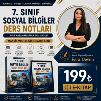 Esra Hoca Akademi Dijital Kütüphanesi | 7. Sınıf Sosyal Bilgiler Ders Notları
