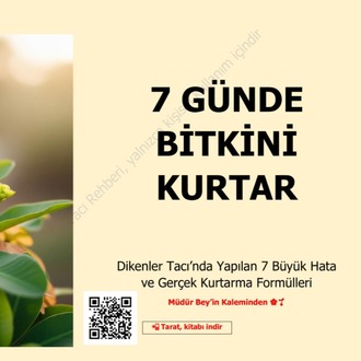 Dikenler Tacı Dijital Rehber - 7 Günde Bitkini Kurtar