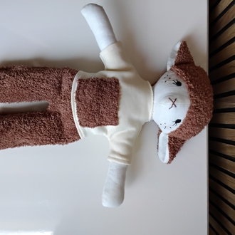 Peluş Detaylı Minik Kuzucuk El Yapımı Oyuncak