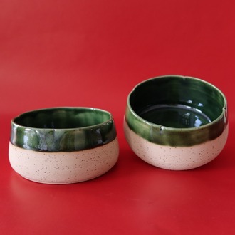 Clover Bowl Christmas Green