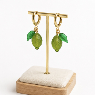 Murano Lime Küpe