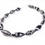 GRİ DESENLİ SİYAH MURANO KOLYE