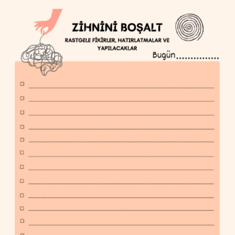 ADHD Dostu Haftalık Dijital Planner (PDF)