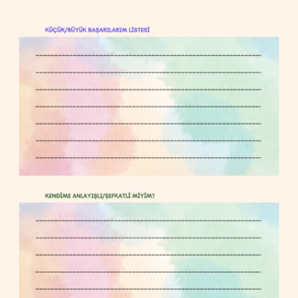 ADHD Dostu Haftalık Dijital Planner (PDF)
