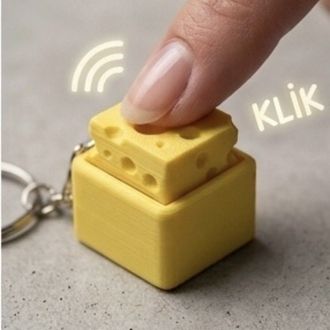 Clicker Peynir Anahtarlık