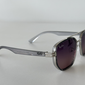 RB üstü çıtalı Bordo cam silver FÜME GÖZLÜK RB1234