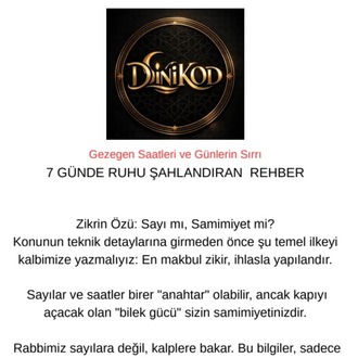 7 günde Ruhunu şahlandır ! - Gezegen Saatleri ve Günlerin Sırrı -