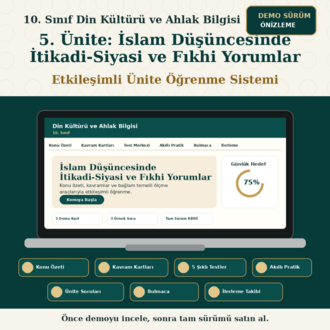 10. SINIF 5. ÜNİTE -ETKİLEŞİMLİ ÖĞRENME SİSTEMİ