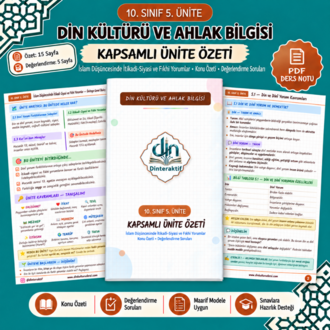  10. SINIF 5. ÜNİTE KAPSAMLI ÖZET-DEĞERLENDİRME PDF