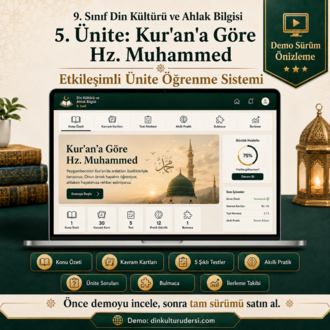 9. SINIF 5. ÜNİTE -ETKİLEŞİMLİ ÖĞRENME SİSTEMİ