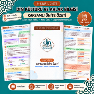 9. SINIF 1. ÜNİTE KAPSAMLI ÖZET-DEĞERLENDİRME PDF