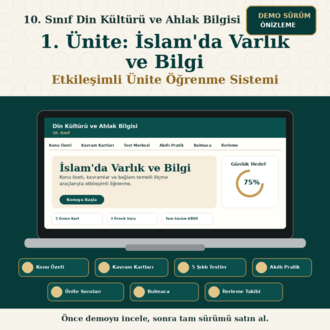 10. SINIF 1. ÜNİTE -ETKİLEŞİMLİ ÖĞRENME SİSTEMİ