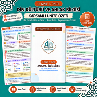 11. SINIF 2. ÜNİTE KAPSAMLI ÖZET-DEĞERLENDİRME PDF