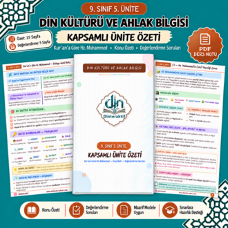 9. SINIF 5. ÜNİTE KAPSAMLI ÖZET-DEĞERLENDİRME PDF