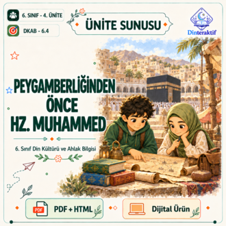 6. Sınıf 4. Ünite: Peygamberliğinden Önce Hz. Muhammed /Human-n