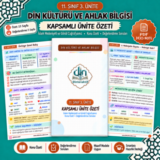 11. SINIF 3. ÜNİTE KAPSAMLI ÖZET-DEĞERLENDİRME PDF