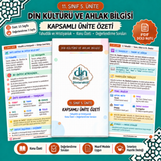 11. SINIF 5. ÜNİTE KAPSAMLI ÖZET-DEĞERLENDİRME PDF