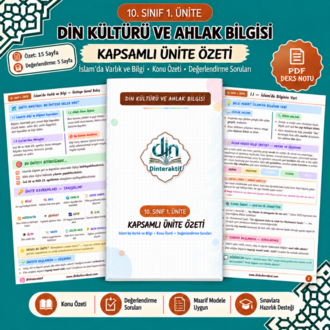  10. SINIF 1. ÜNİTE KAPSAMLI ÖZET-DEĞERLENDİRME PDF