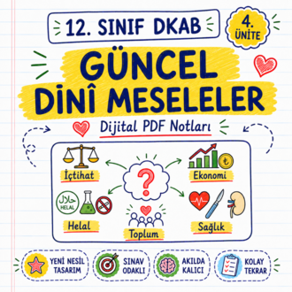 12. Sınıf DKAB 4. Ünite - Güncel Dinî Meseleler