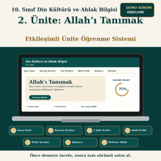 10. SINIF 2. ÜNİTE -ETKİLEŞİMLİ ÖĞRENME SİSTEMİ