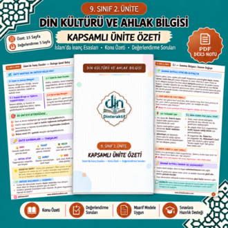 9. SINIF 2. ÜNİTE KAPSAMLI ÖZET-DEĞERLENDİRME PDF