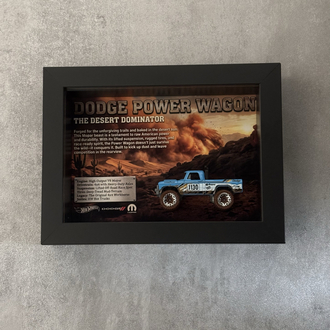 Hotwheels Model (Dodge) 3D Tasarım Çerçeve - 15x20 cm