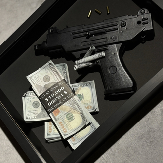 Money & Power 3D çerçeve - 30x40 cm