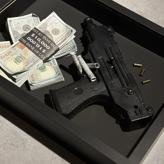 Money & Power 3D çerçeve - 30x40 cm