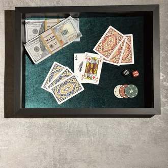 High Stakes 3D Tasarım Çerçeve 30x40 cm