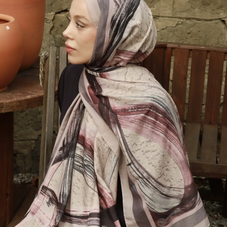 Medcezir Desen Lina Şal
