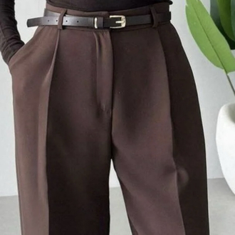 Yüksek Bel Palazzo Model Pantolon