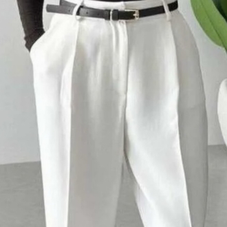 Yüksek Bel Palazzo Model Pantolon
