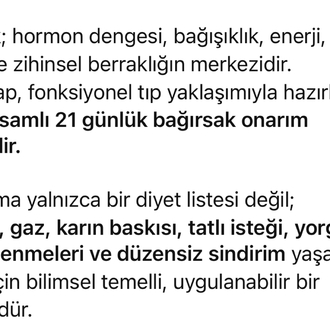 LANSMAN FİYATI İLE 21 GÜNLÜK BAĞIRSAK ONARIM DİYETİ