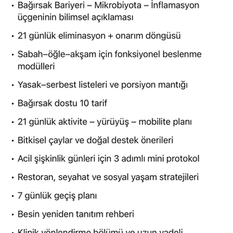 LANSMAN FİYATI İLE 21 GÜNLÜK BAĞIRSAK ONARIM DİYETİ