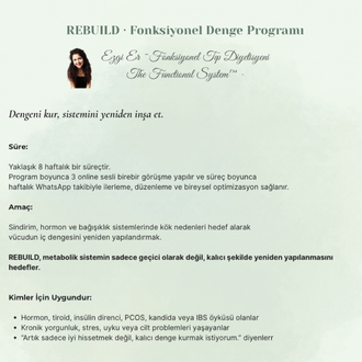 Yeniden onarım program (2 ay)