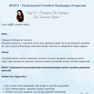 Başlangıç program (1 ay)