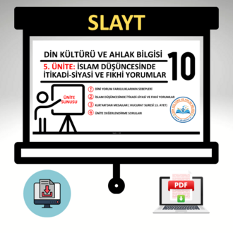 10. Sınıf 5. Ünite: Mezhepler-Ünite Sunusu