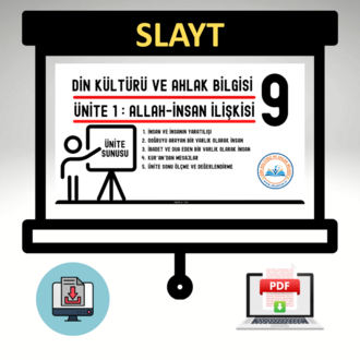 9.Sınıf 1.Ünite / Allah-İnsan İlişkisi Ünite Slaytı