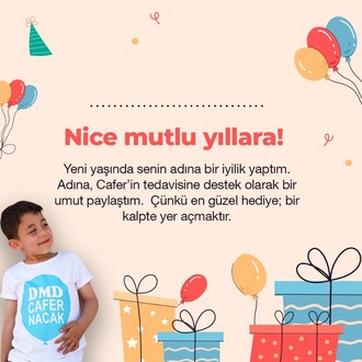 Doğum Günün Kutlu Olsun Özel Bağış Kartı