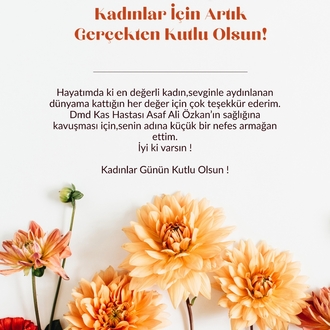 KADINLAR GÜNÜ BAĞIŞ KARTI