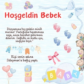 Hoş geldin Bebek Kartı 1