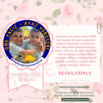 Hoşgeldin Bebek Bağış Kartı 