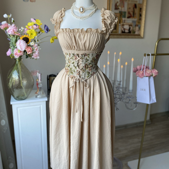 Vintage korseli elbise 