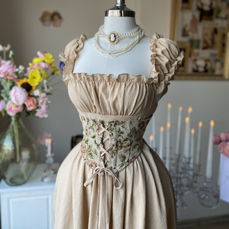 Vintage korseli elbise 