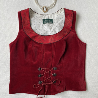 Vintage kadife premium korse