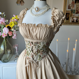Vintage korseli elbise 
