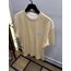 MON - Tshirt - Double Face Tee - Krem
